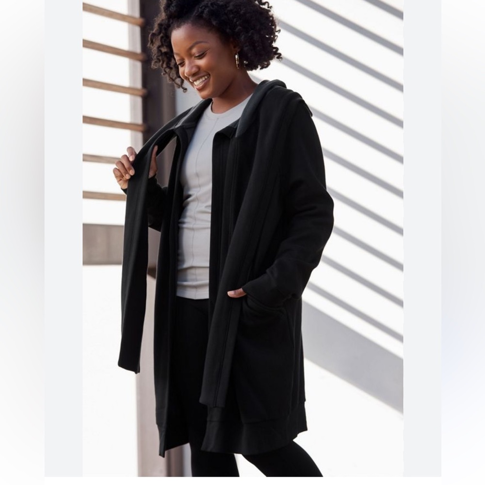 NWT Fabletics Geri Long Wrap Scarf Cardigan